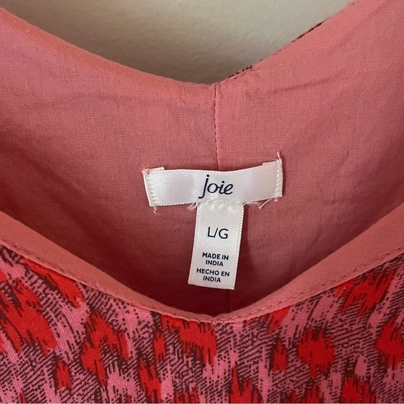 Joie Size Large Pink Tiered Oversized Maxi Dress Cotton - Picture 4 of 6